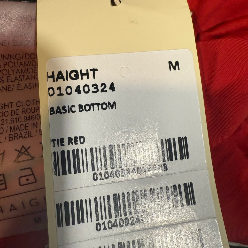 Haight Red Basic Bikini Bottom Sz M NWT