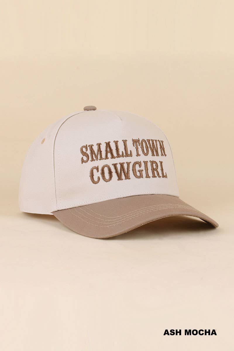 0519 Small Town Cowgirl Two Tone Snapback Hat SI-29853