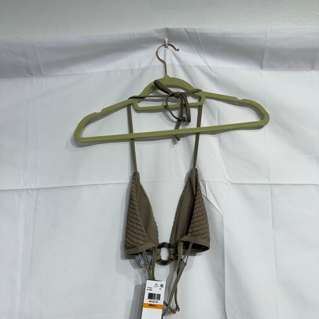 Isabella Rose Maza Triangle Bikini Top In Truffle Sz M NWT