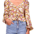 Sanctuary Sunny Field Drawn To You Floral Top Sz XS NWT