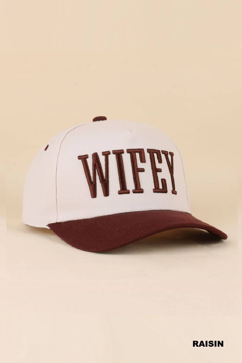 0519 Wifey Two Tone Snapback Hat SI-29856