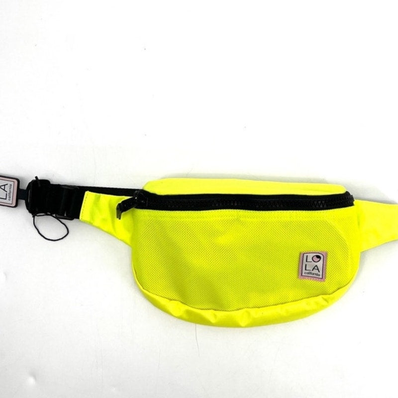 Lola Fluorescent Yellow Moonbeam Bum Bag NWT
