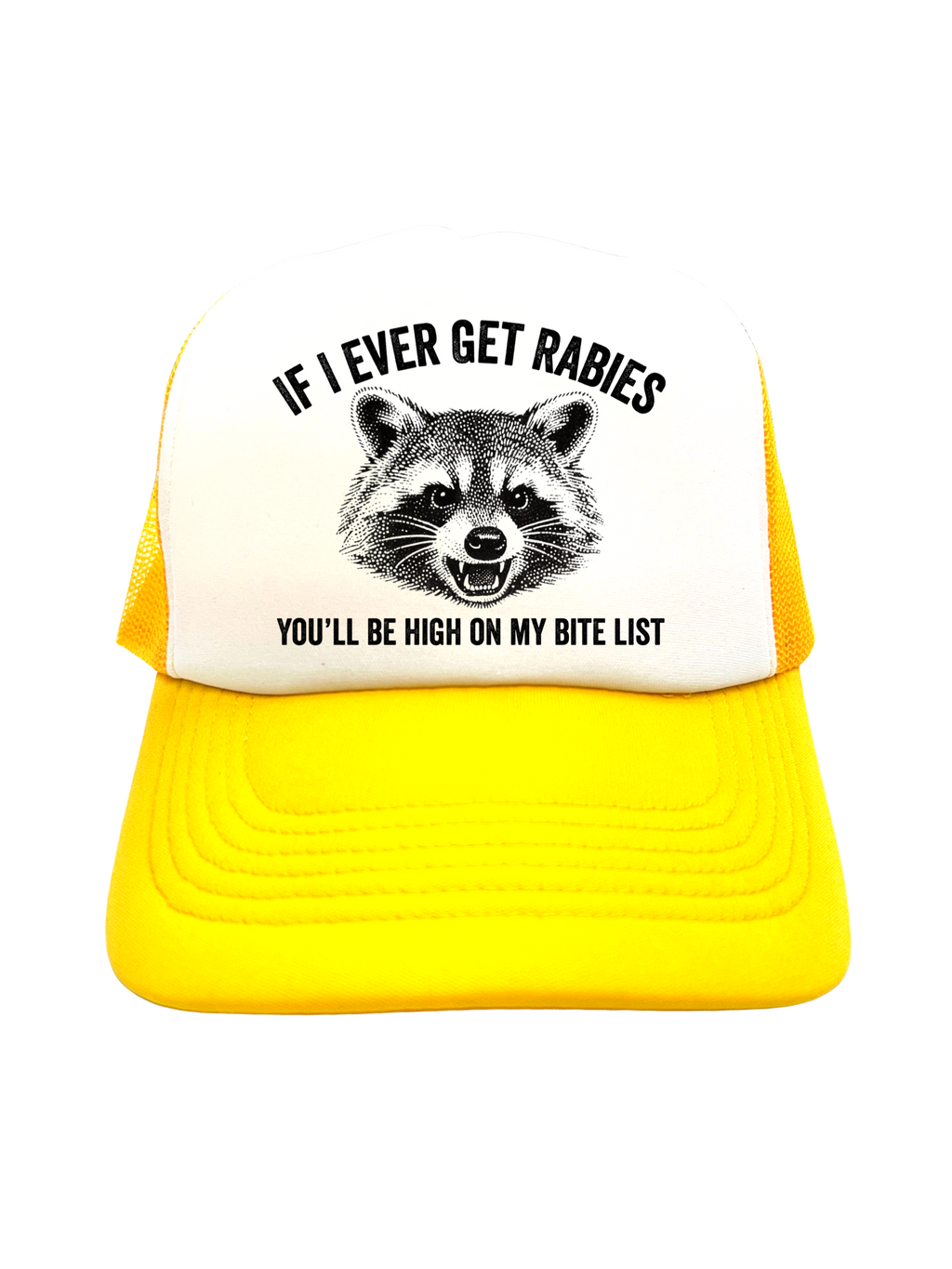 IF I EVER GET RABIES | VINTAGE STYLE FOAM TRUCKER HAT