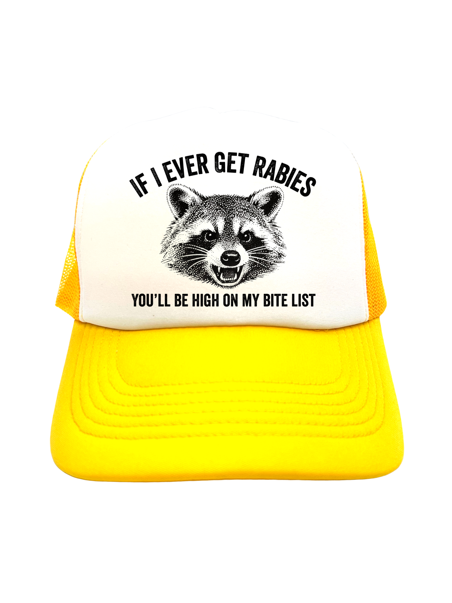 IF I EVER GET RABIES | VINTAGE STYLE FOAM TRUCKER HAT
