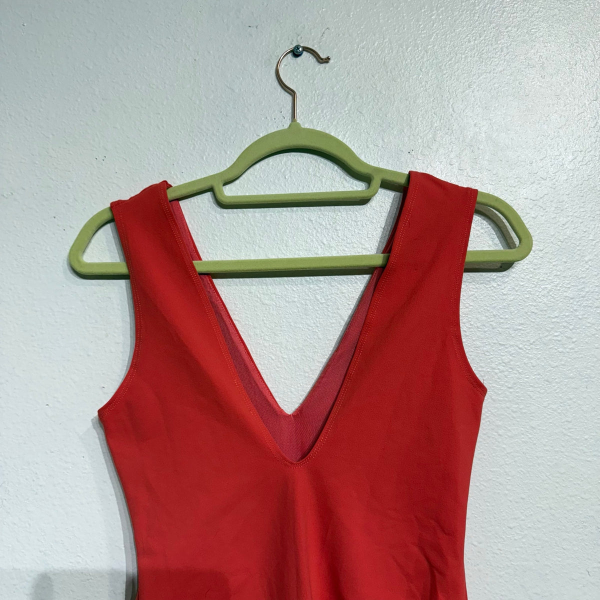 Free People Pink Pointsetta Keep It Sleek Bodysuit Sz S NWT