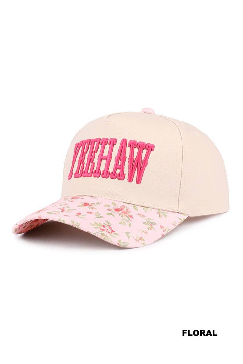 0118 Yeehaw Two Tone Canvas Cotton Cap SI-29122