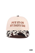 0512 Put It On My Dad's Tab Two Tone Cotton Hat SI-29720