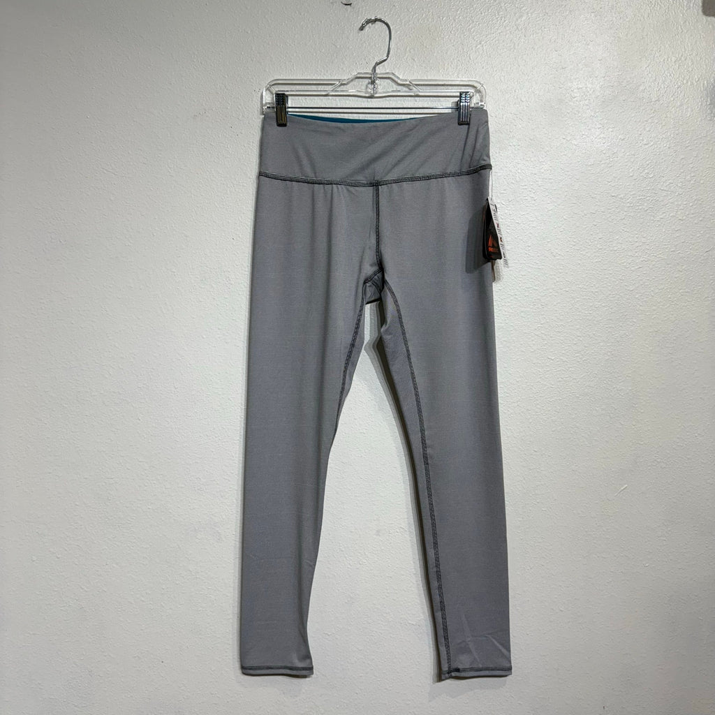 RBX Gray High Rise Striped Ankle Leggings Sz M NWT