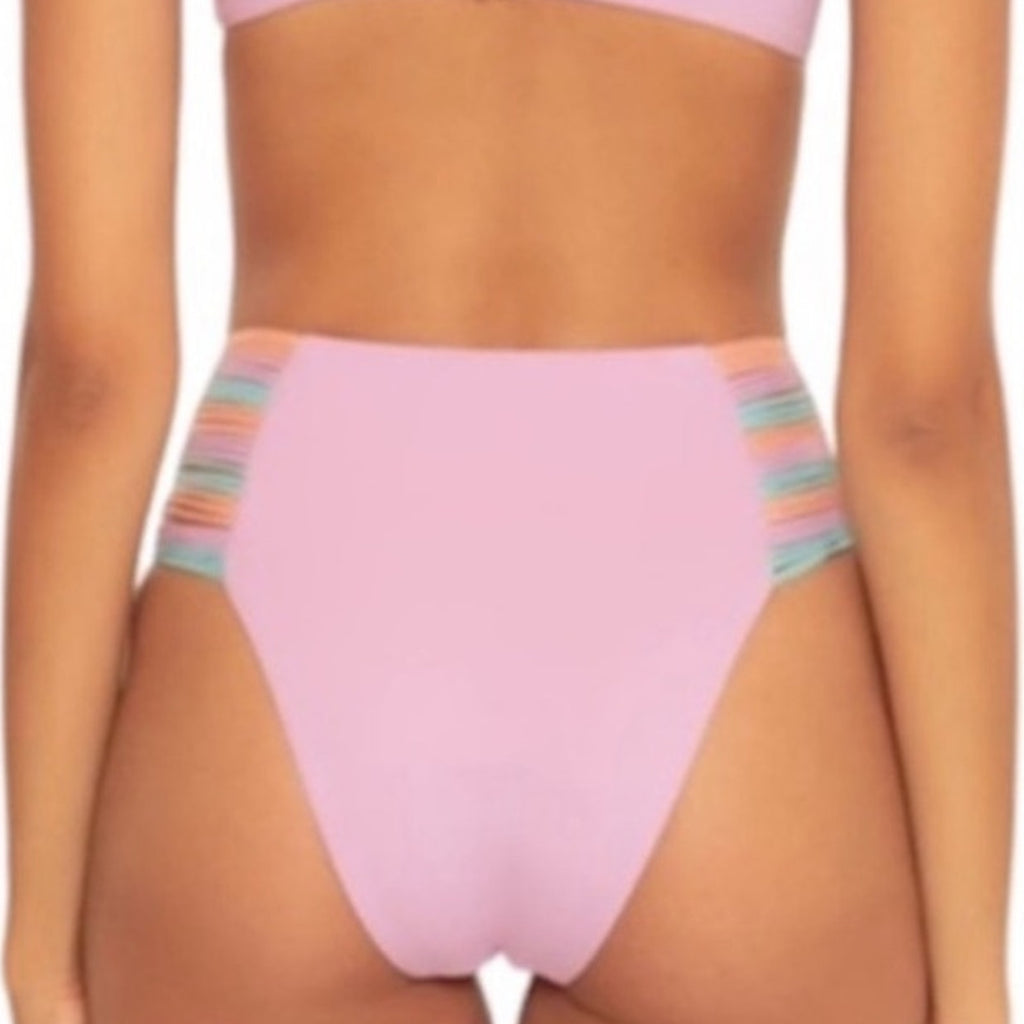 Isabella Rose Lavender Lucca High Waist Bikini Bottom Sz S NWT