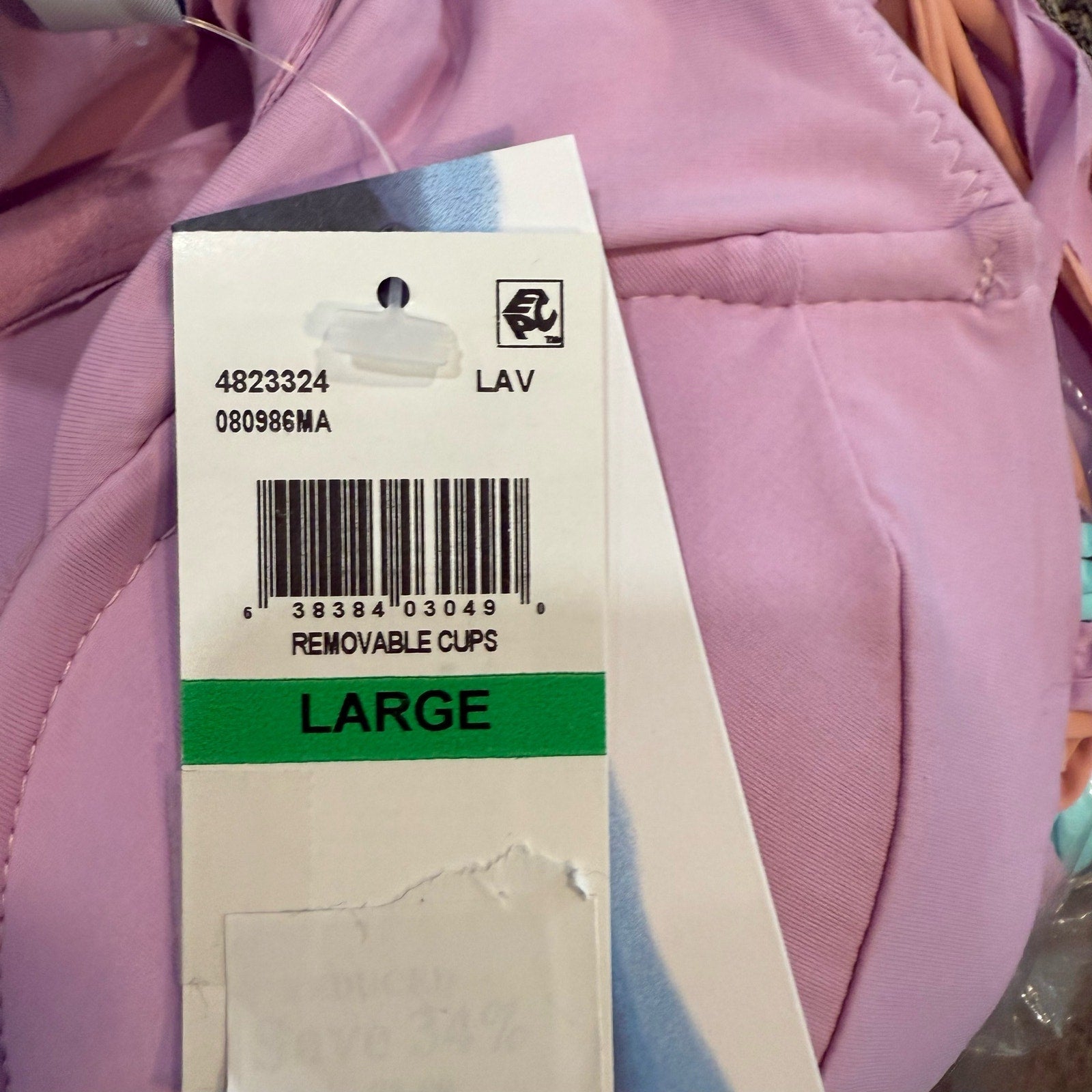 Isabella Rose Lavender Lucca Bikini Top Sz L NWT