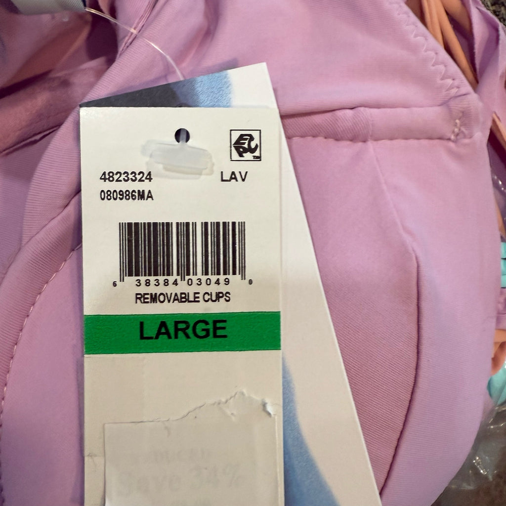 Isabella Rose Lavender Lucca Bikini Top Sz L NWT