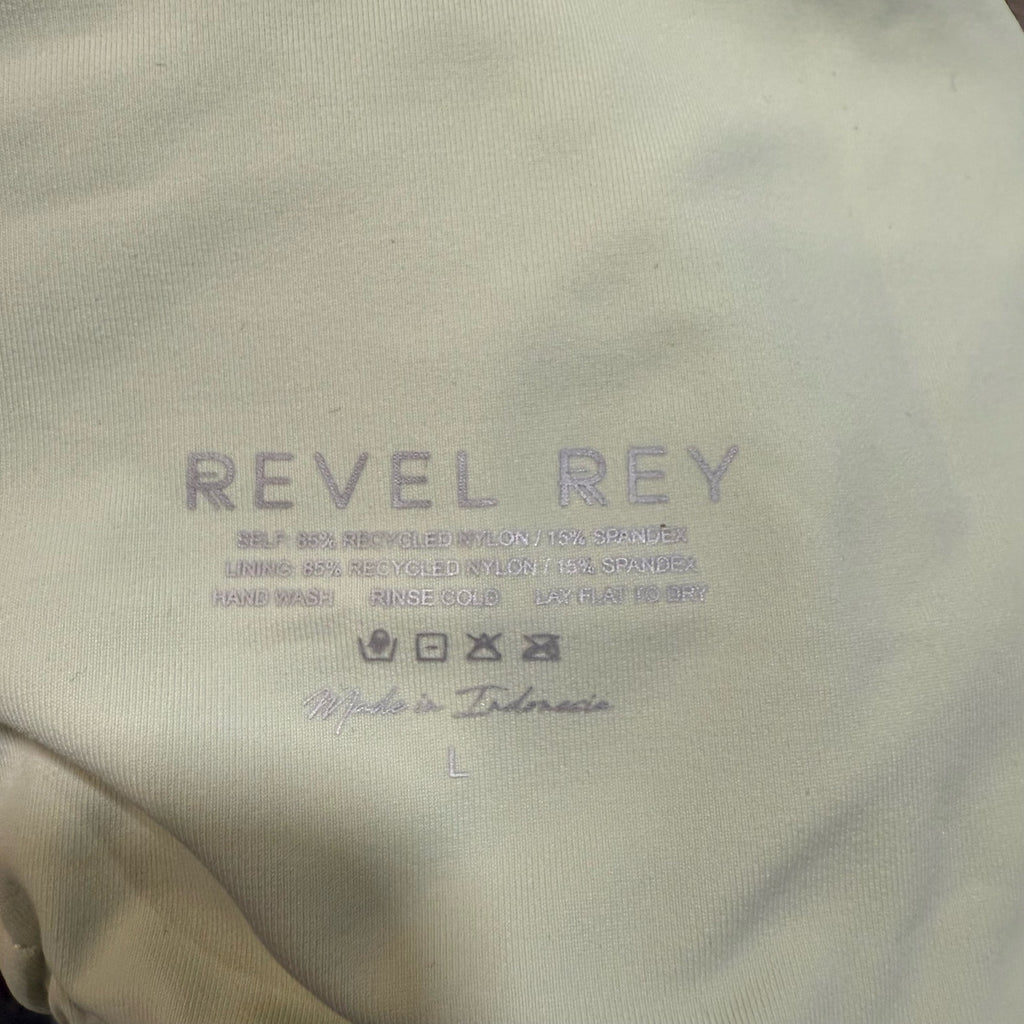 Revel Rey Sorbet Camo Bikini Top Sz L NWT
