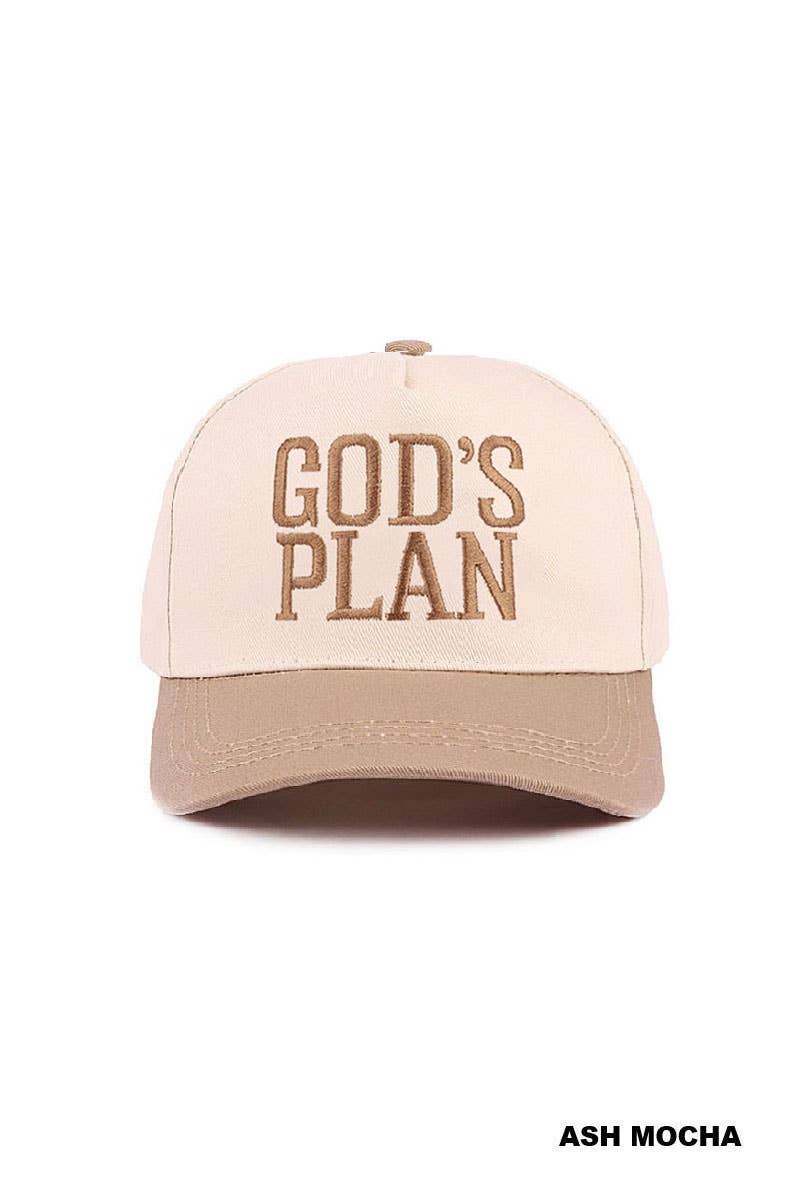 `0304 God's Plan Two Tone Cotton Hat SI-29581