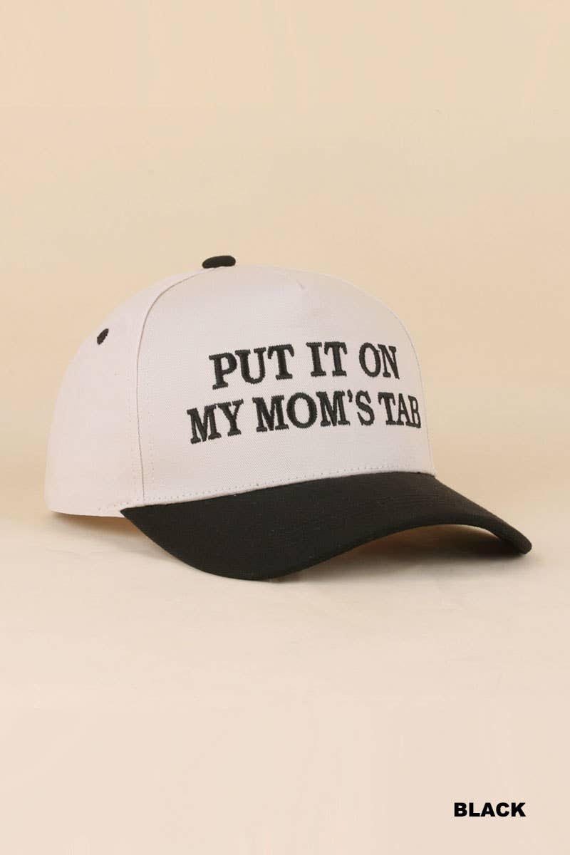 0519 Put It On My Mom's Tab Two Tone Snapback Hat SI-29870