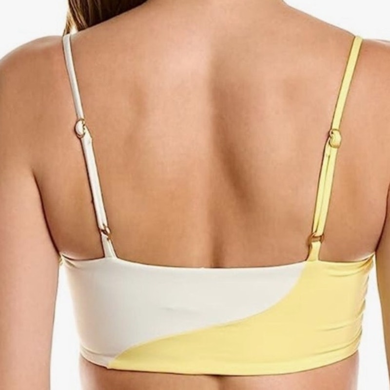 L*Space Yellow Ari Color Block Ari Top Sz M NWT