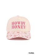 0812 Howdy Honey Two Tone Canvas Cotton Cap SI-28119