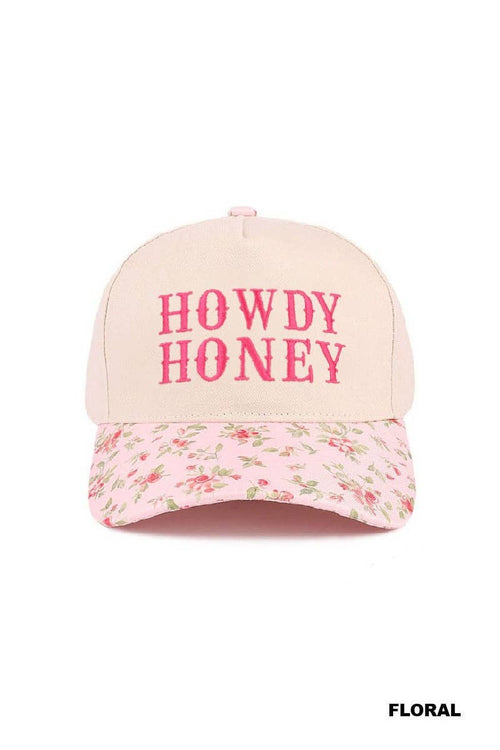 0812 Howdy Honey Two Tone Canvas Cotton Cap SI-28119