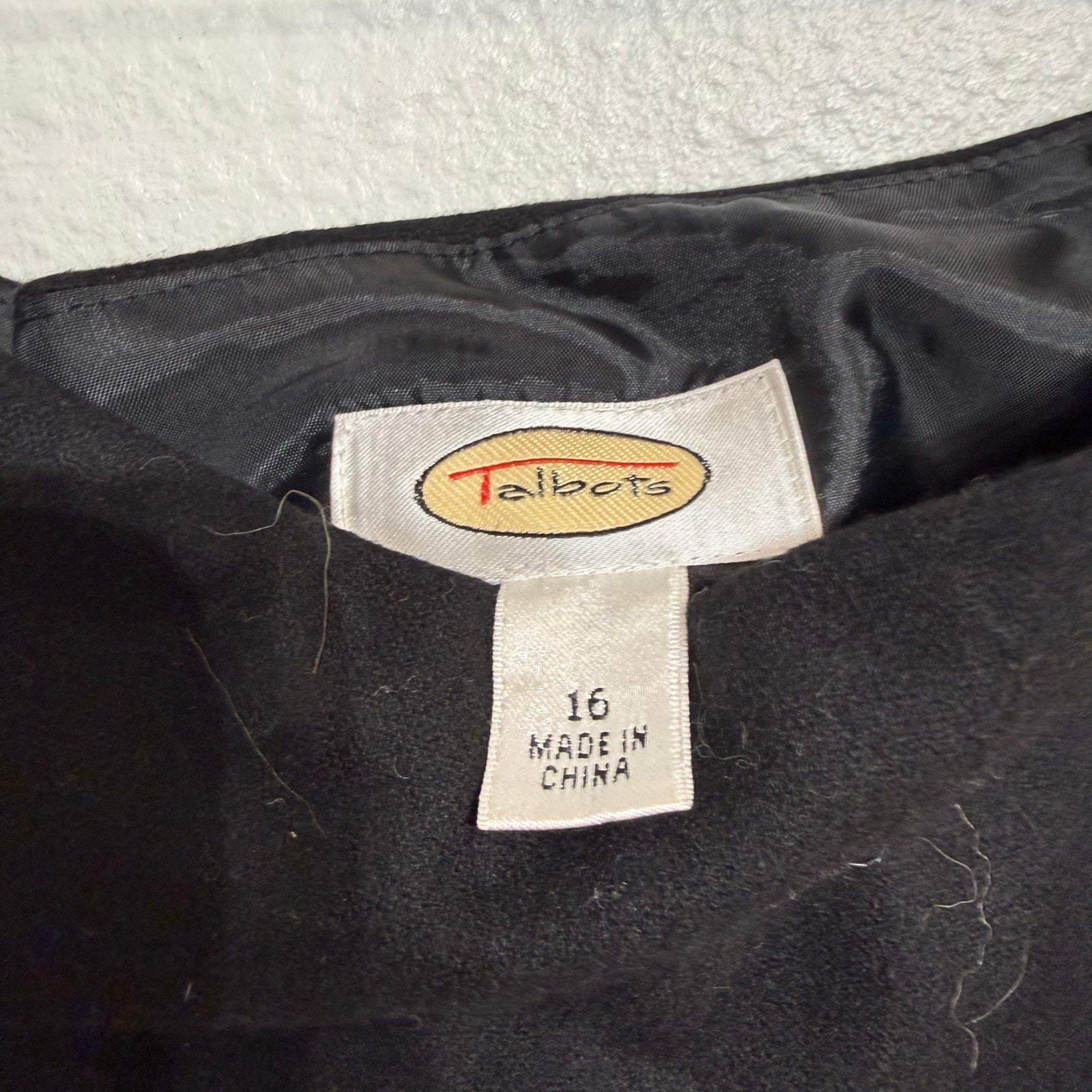 Talbots Black Maxi Skirt Embroidered Hem Boho Elegant Sz 16 NWT