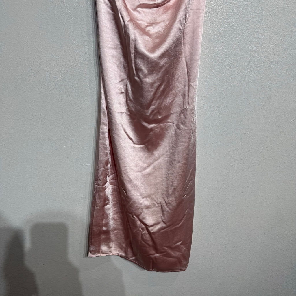 Superdown Blush Pink Billie Drape Midi Dress Sz M NWT