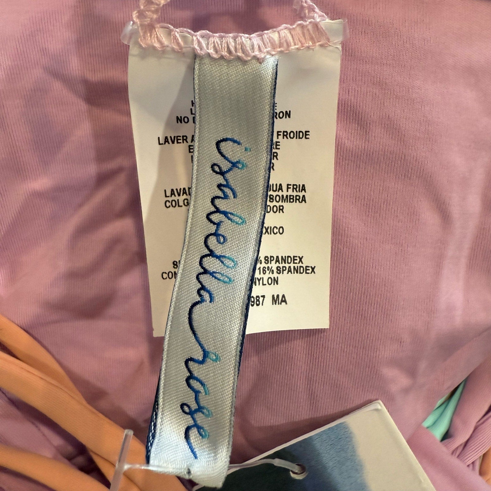 Isabella Rose Lavender Lucca High Waist Bikini Bottom Sz S NWT