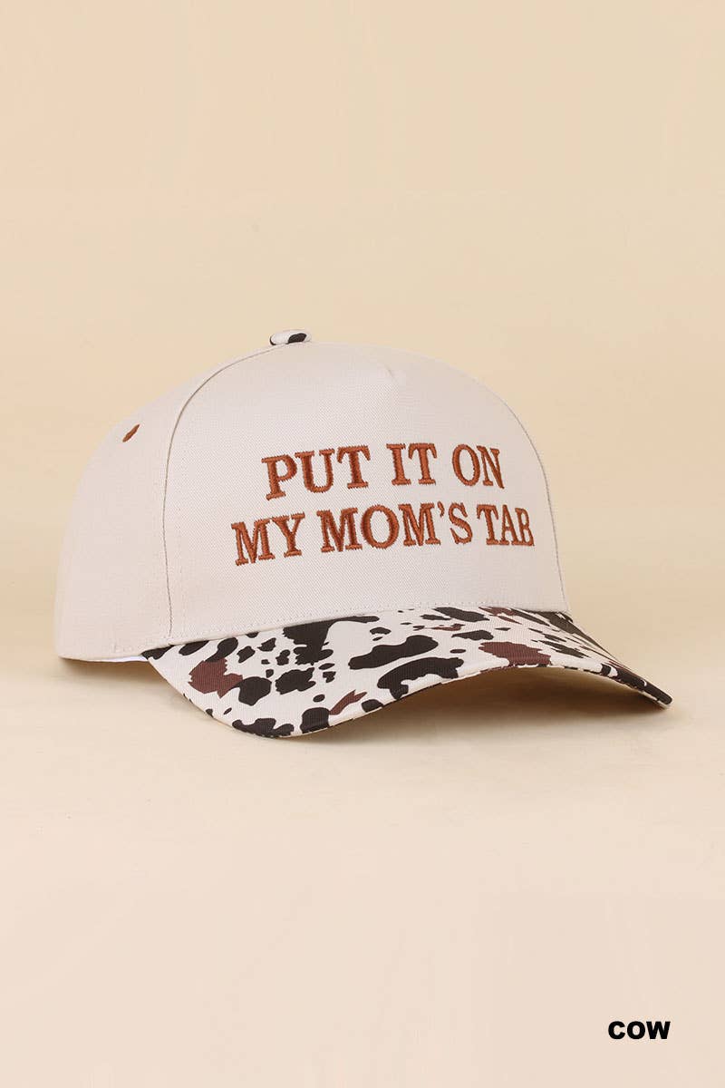 0519 Put It On My Mom's Tab Two Tone Snapback Hat SI-29870