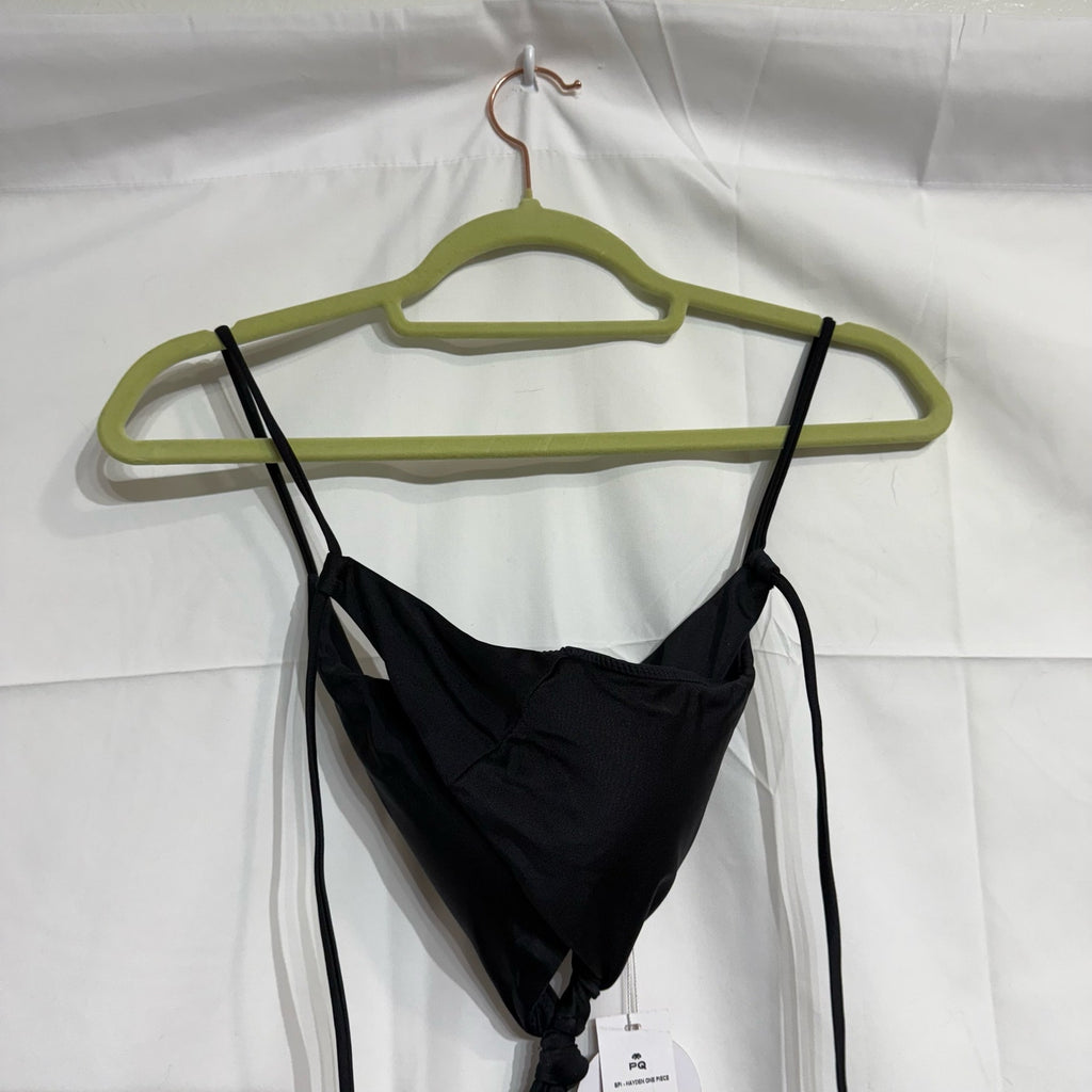 PQ Swim Black Hayden Cut Out One Piece Sz M NWT
