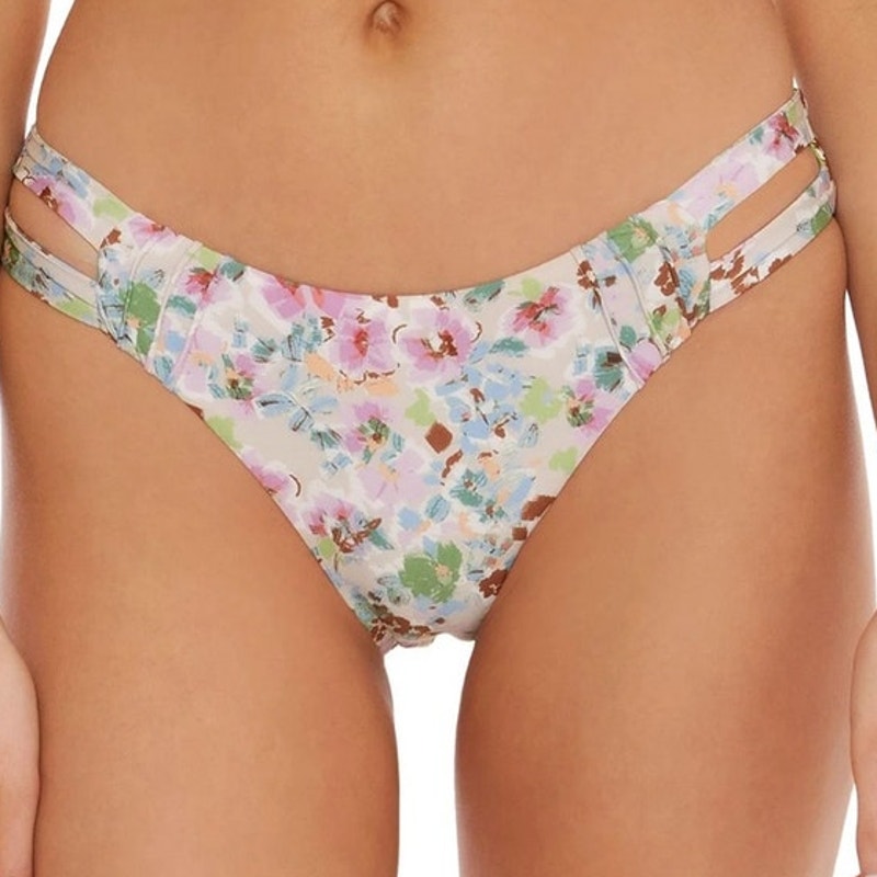 Isabella Rose Maui Floral Reversible Swim Bottom Sz XS NWT
