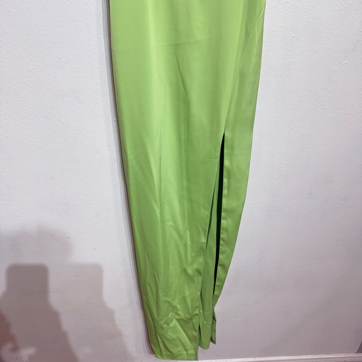 Aidan by Aidan Mattox Lime Green Tie Front Bodice Maxi Gown Sz 6 NWT