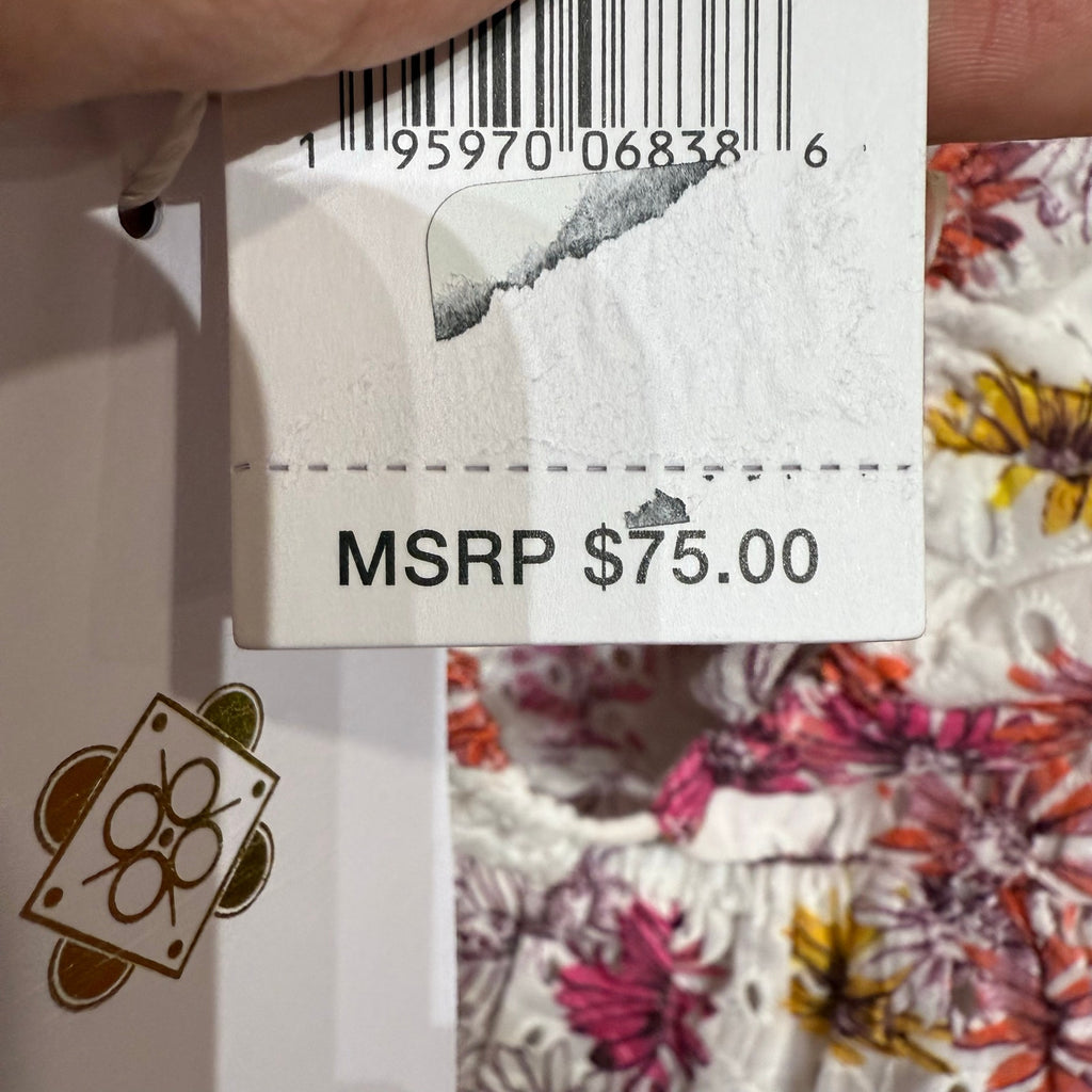 Wayf Maeve Floral Print Eyelet Camisole Sz M NWT