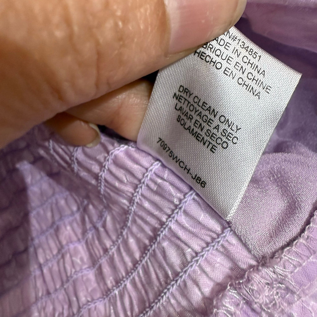 Wayf Lavender Floral Print Ruched Halter Top Sz S NWT