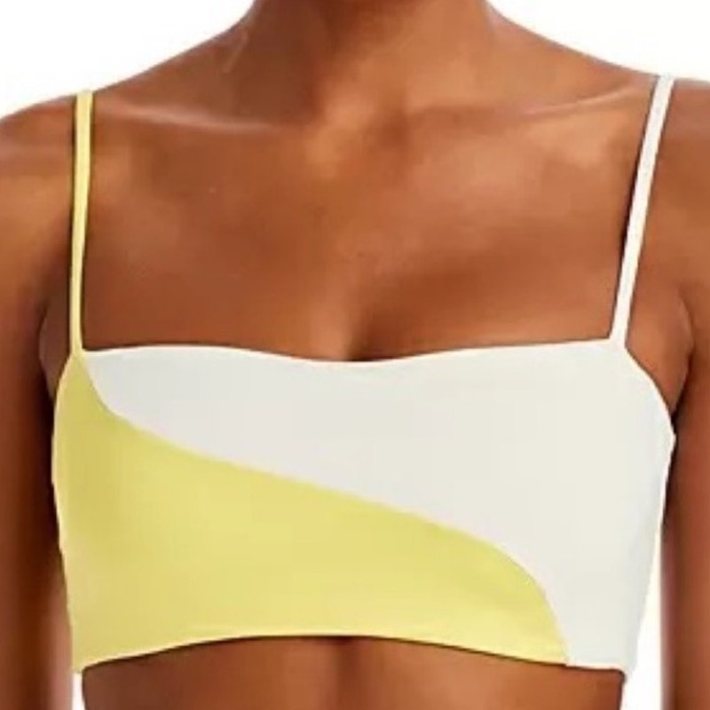 L*Space Yellow Ari Color Block Ari Top Sz M NWT