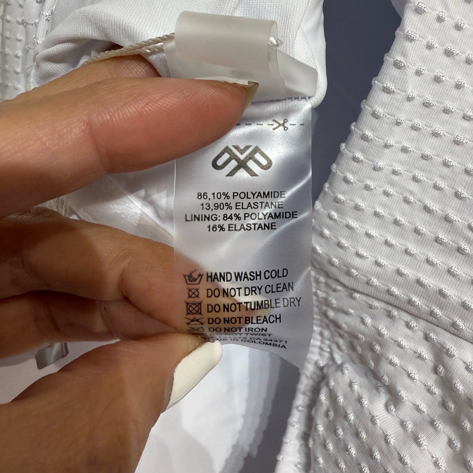PQ Swim Sail White Vale One Piece Swimsuit Sz L NWT