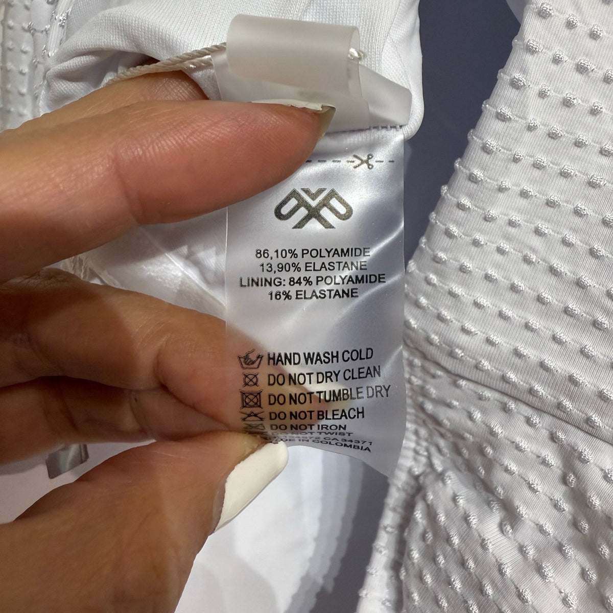 PQ Swim Sail White Vale One Piece Swimsuit Sz L NWT