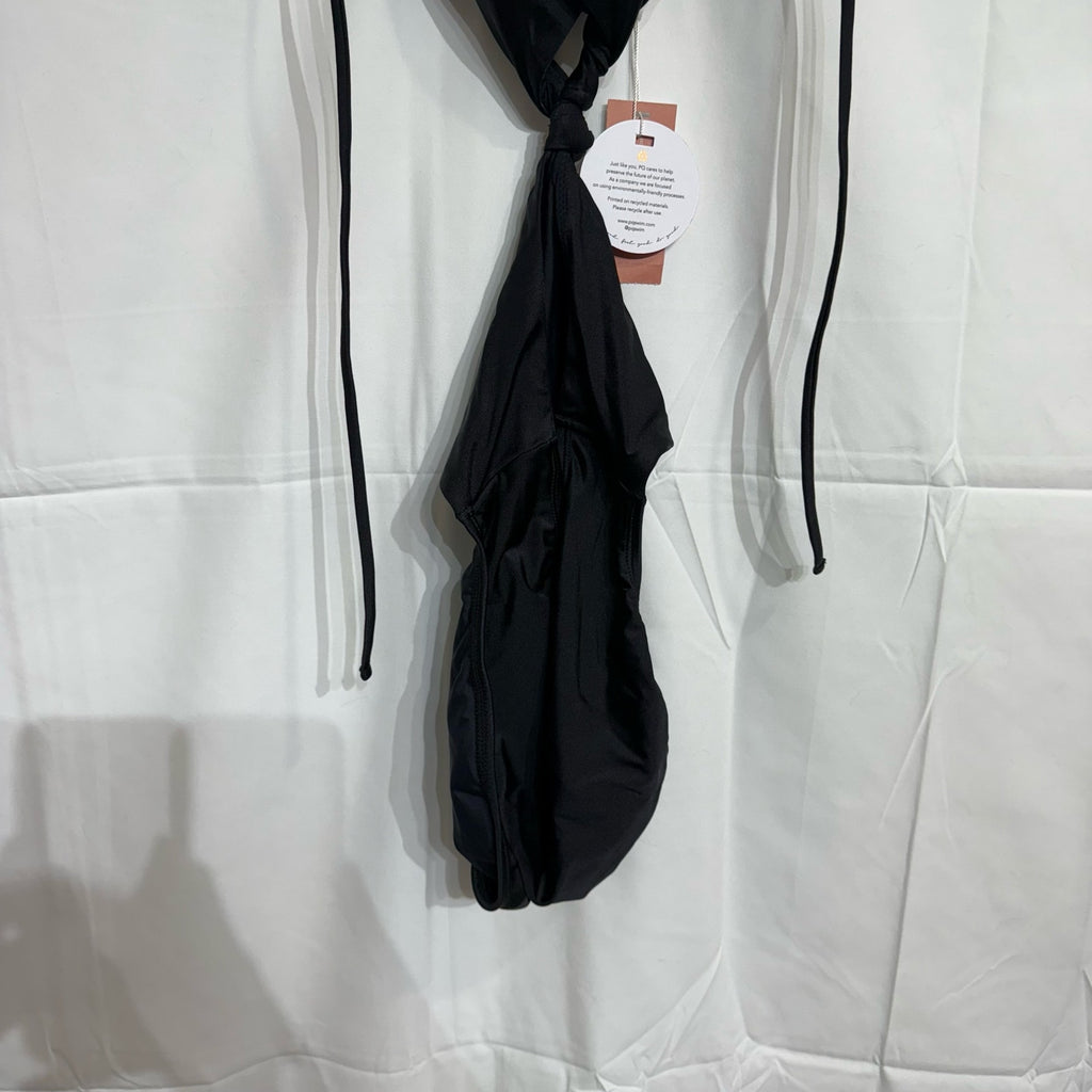 PQ Swim Black Hayden Cut Out One Piece Sz M NWT