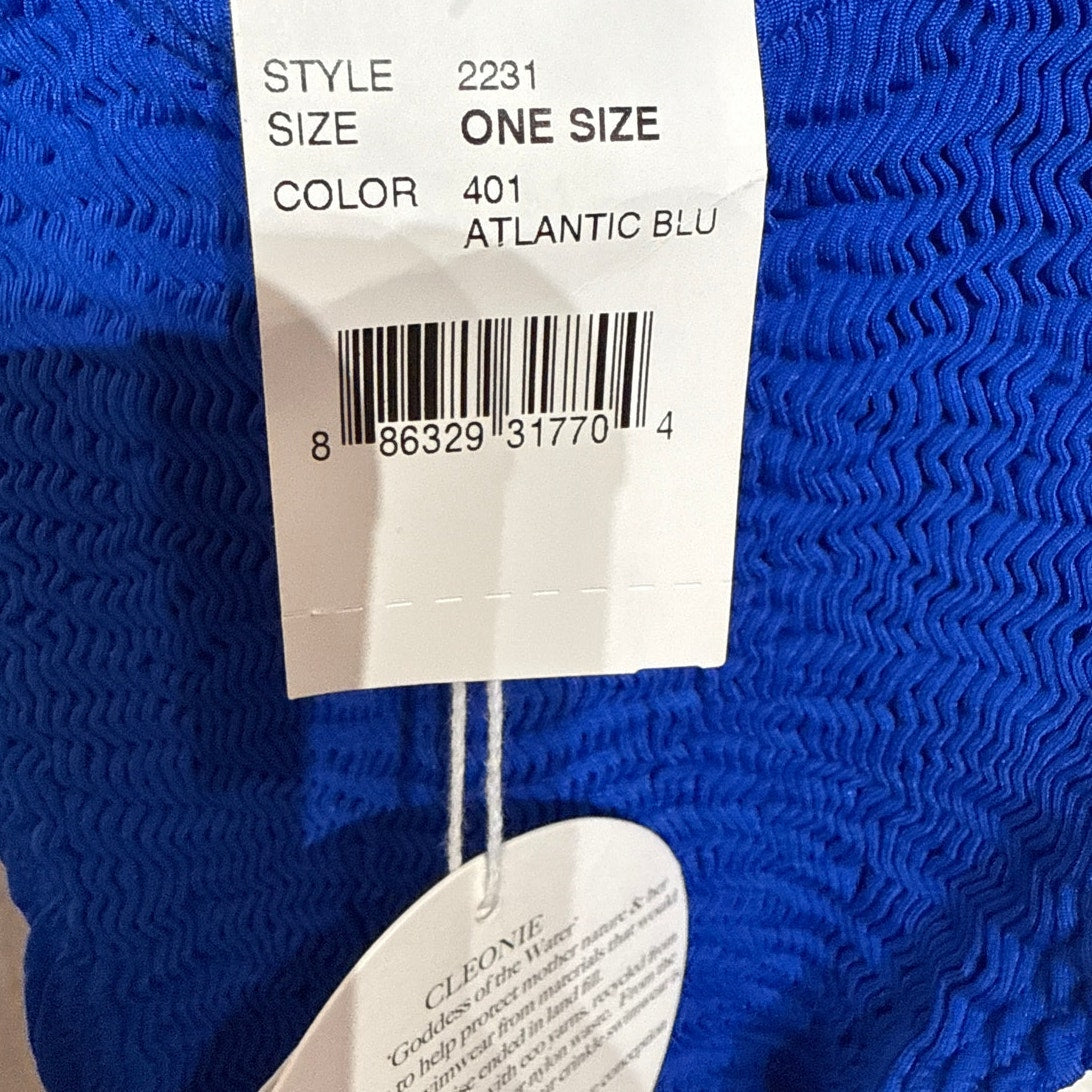 Cleonie Atlantic Blue Bathe MAILOT Low Back One Piece Sz O/S NWT