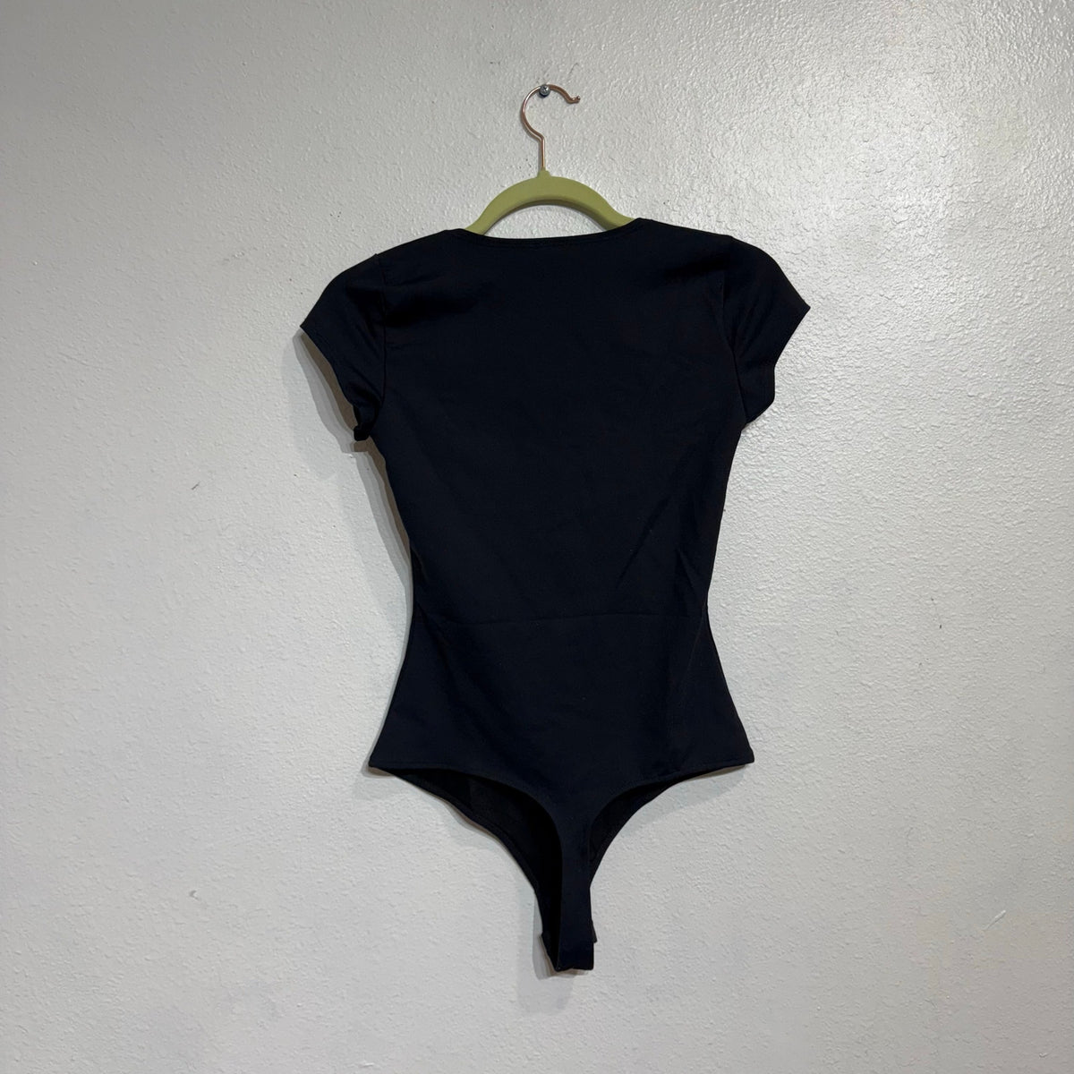 Free People Black Square Eyes Bodysuit Sz XS NWT