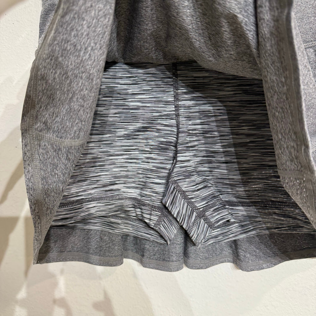 Ideology Charcoal Gray Pleated Mini Skort Sz S NWT