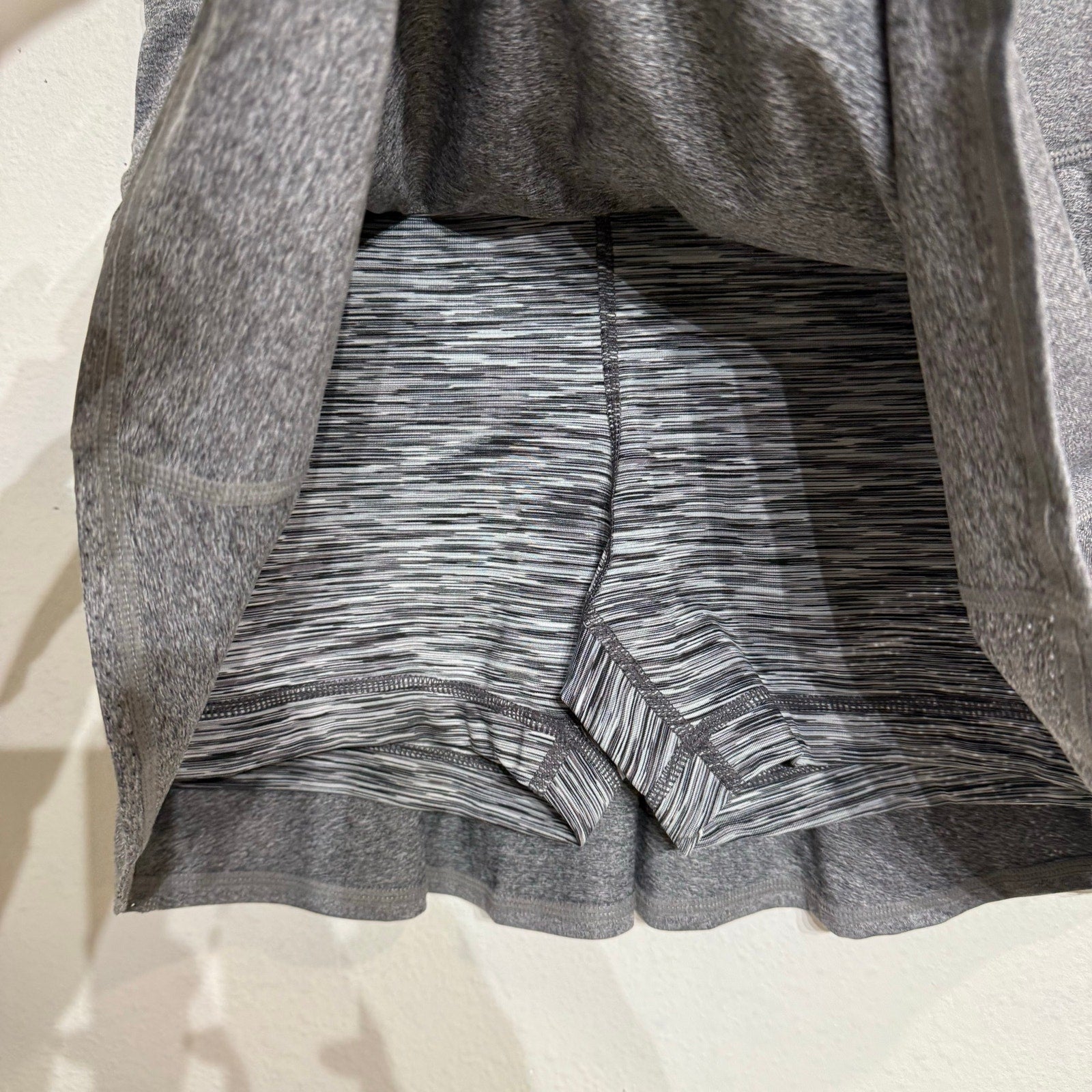 Ideology Charcoal Gray Pleated Mini Skort Sz S NWT