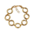 Anne Klein Gold Tone Circle Knot All Around Statement Necklace NWT