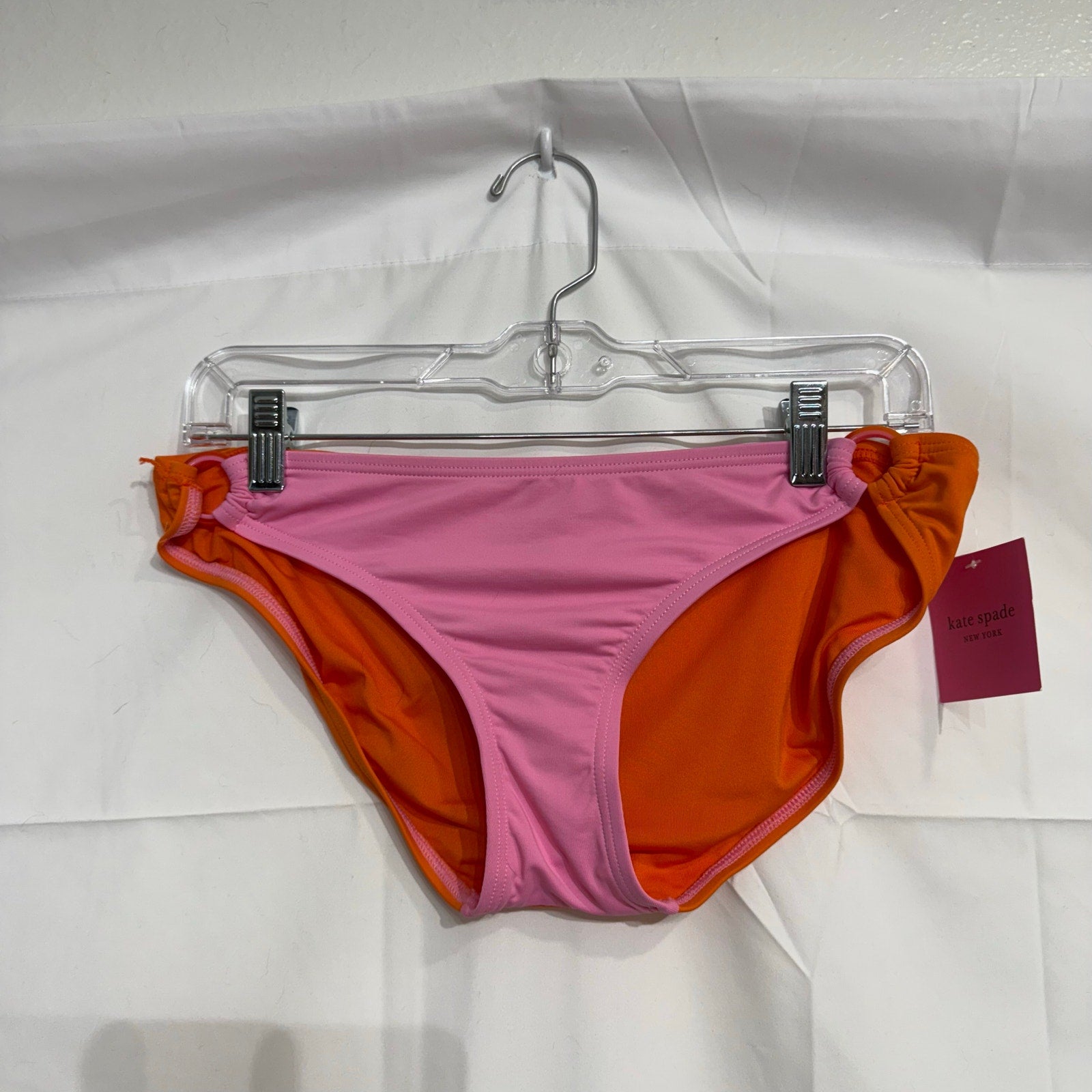 Kate Spade New York Surf Pink O-Ring Bikini Bottoms Sz XS NWT