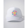 Boatin’ & Floatin’ Graphic White Mesh Snapback Trucker Hat NWOT