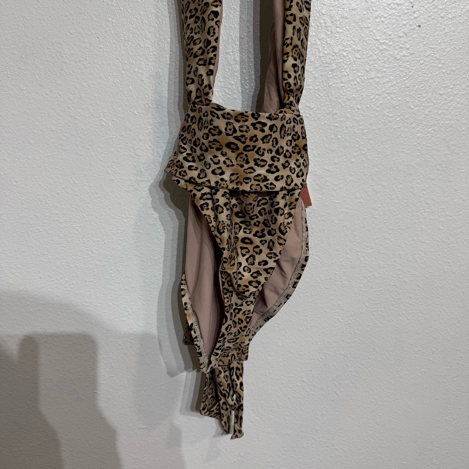 PQ Swim Tan Leopard Alex One Piece Sz S NWT