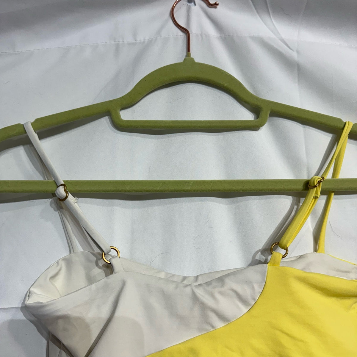 L*Space Yellow Ari Color Block Ari Top Sz S NWT
