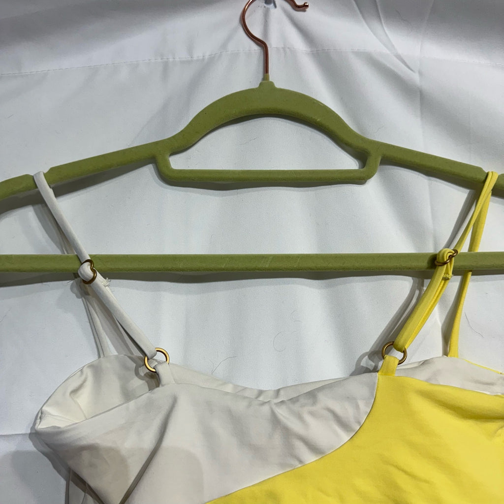 L*Space Yellow Ari Color Block Ari Top Sz S NWT