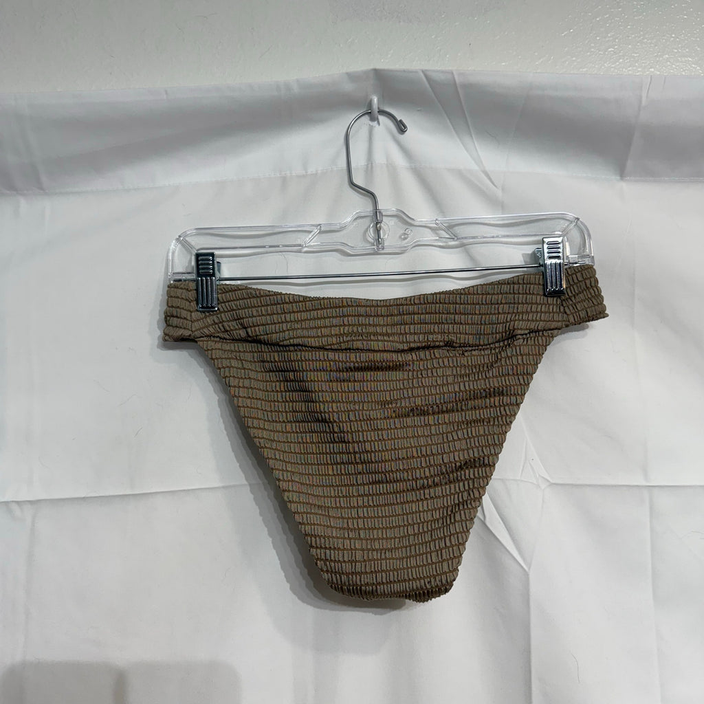 Isabella Rose Truffle Maza Maui Textured Bikini Bottom Sz L NWT