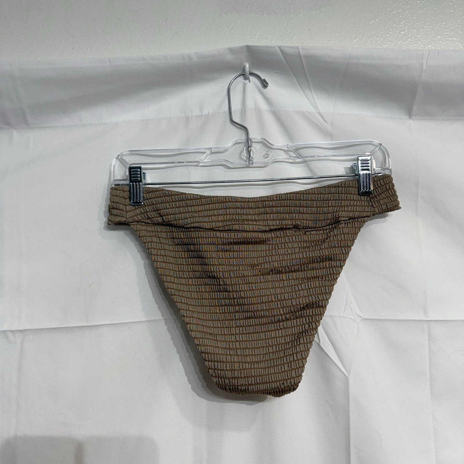 Isabella Rose Truffle Maza Maui Textured Bikini Bottom Sz L NWT