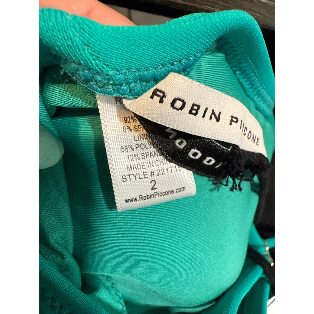 Robin Piccone Iceberg Aubrey Lace Up One Piece Sz 2 NWT