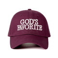 God’s Favorite Burgundy Embroidered Adjustable Baseball Cap Hat NWOT
