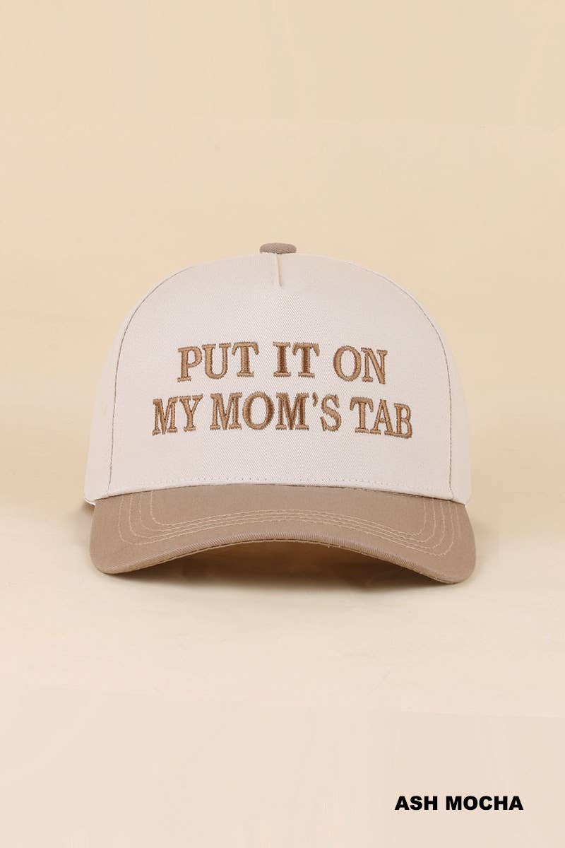 0519 Put It On My Mom's Tab Two Tone Snapback Hat SI-29870