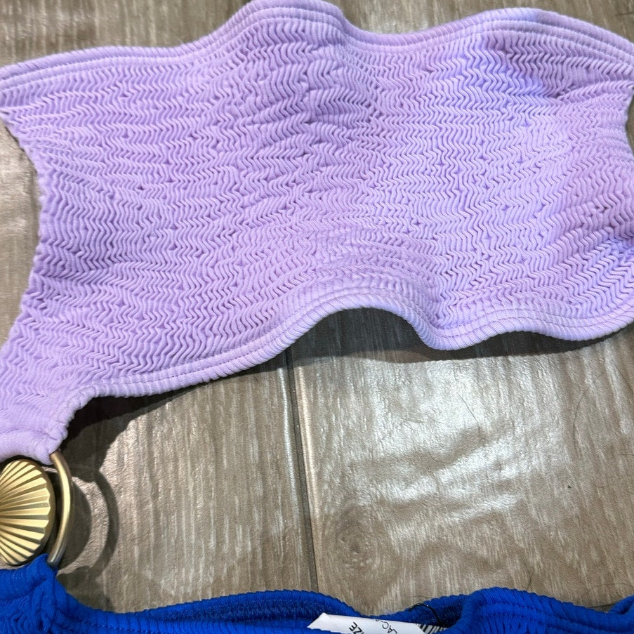 Cleonie Lilac Atlantic Colorblock Cut Out One Piece Sz O/S NWT
